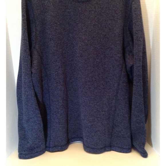 Woolrich Quarter Zip Sweater Jumper Mens XL Navy Mock Neck Long Sleeve Winter - Picture 9 of 13